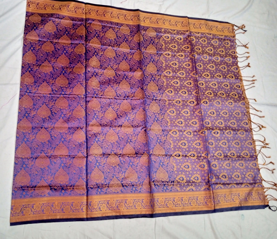 সিল্ক কাতান শাড়ি ছবি 10