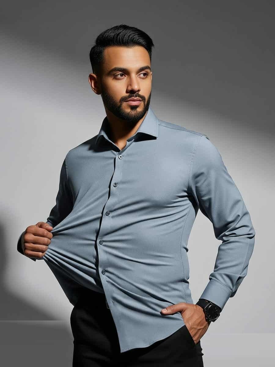 China Stitch Formal Shirt ছবি 3