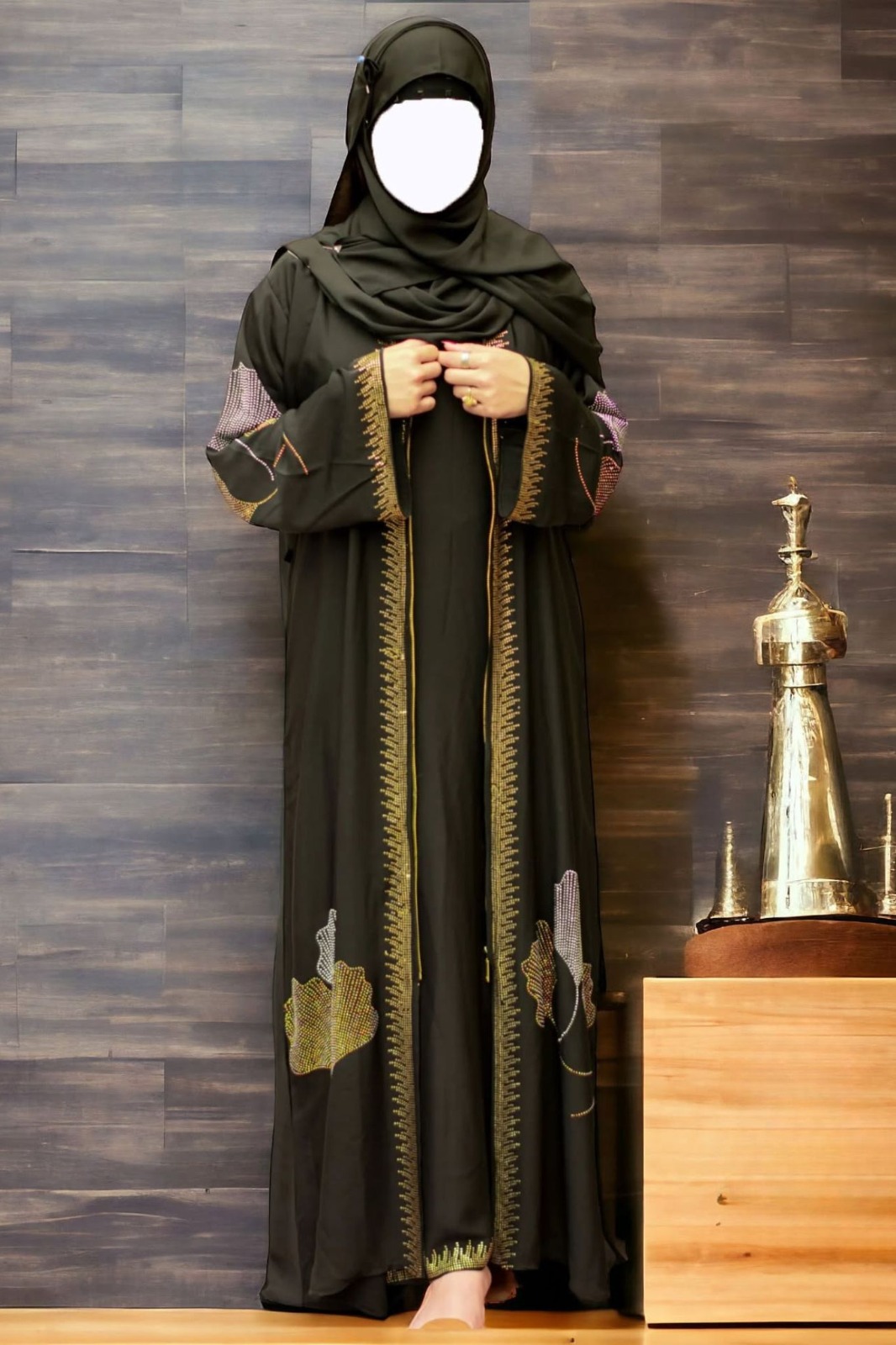 Dubai Koti borka set with Hijab ছবি 4
