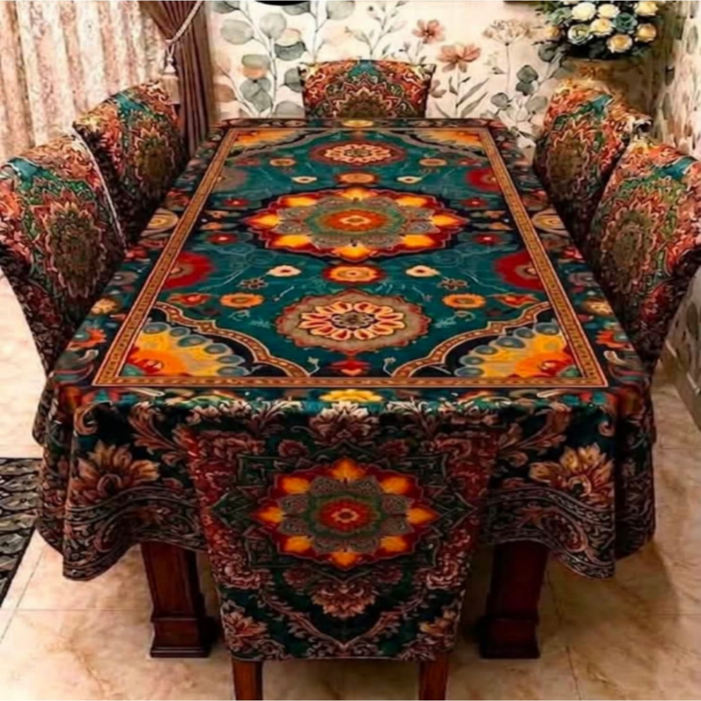 3D Dining Table Cover Set ছবি 9