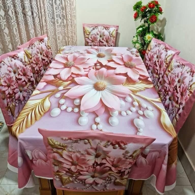 3D Dining Table Cover Set ছবি 15