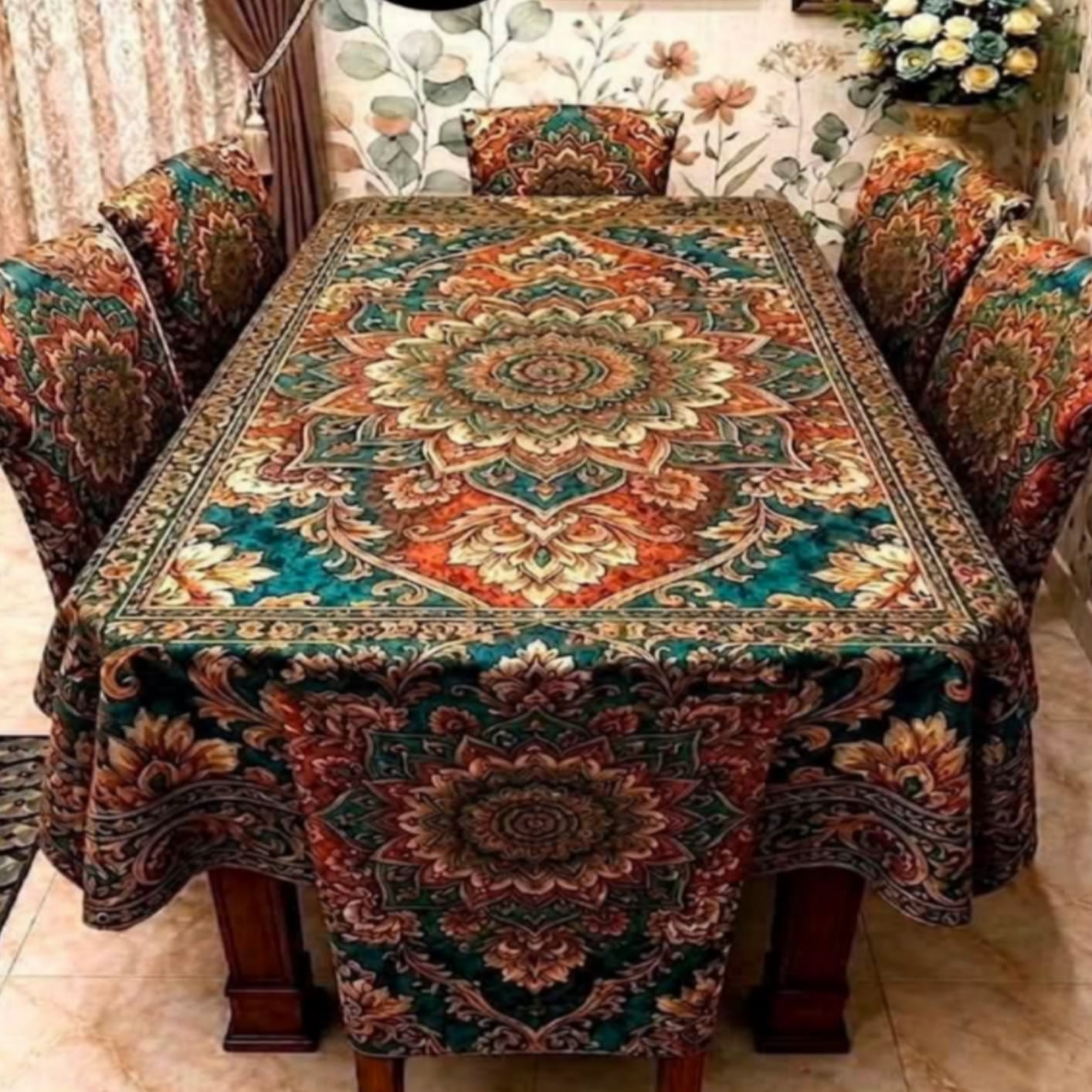3D Dining Table Cover Set ছবি 6