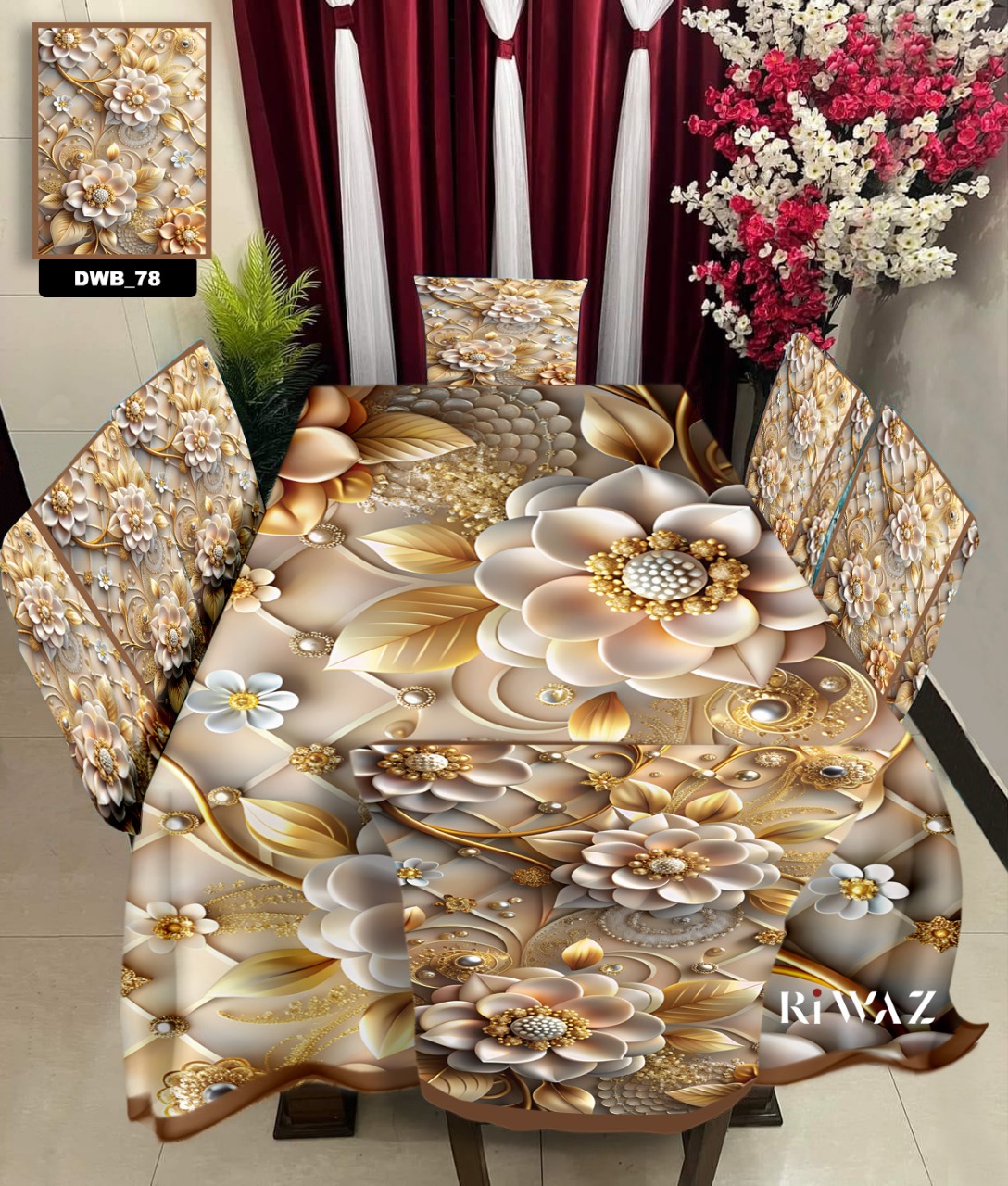 Original 3D Printed Dining Chair Table Cover