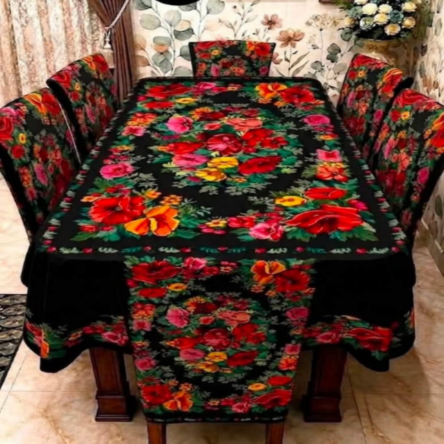 3D Dining Table Cover Set ছবি 12