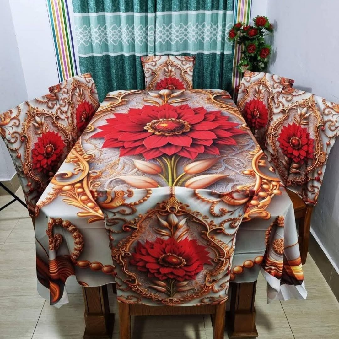 3D Dining Table Cover Set ছবি 4