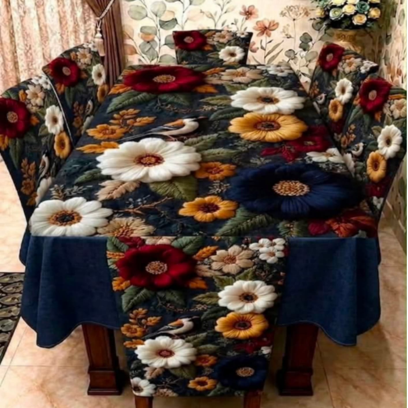 3D Dining Table Cover Set ছবি 5