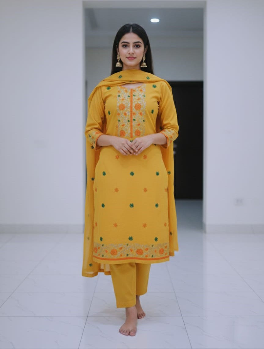 Block Print Three Piece