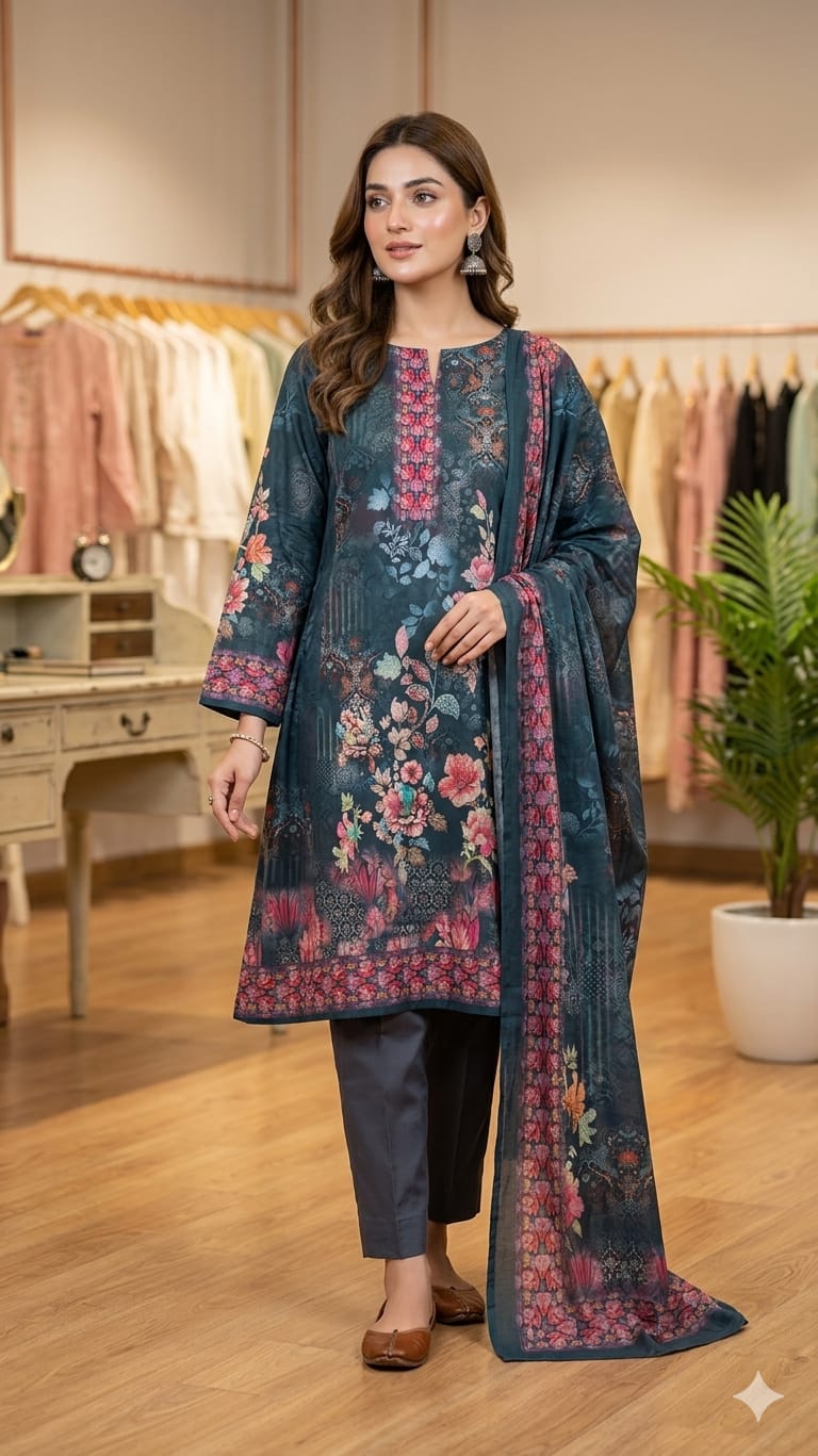 Pakistani Zam Zam Three Piece Unstitch