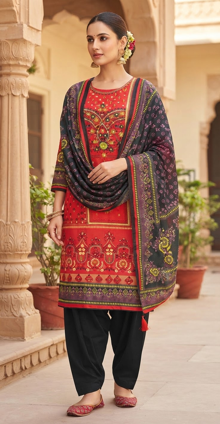 Kar Chupi Boutique Unstitched Three Piece ছবি 4