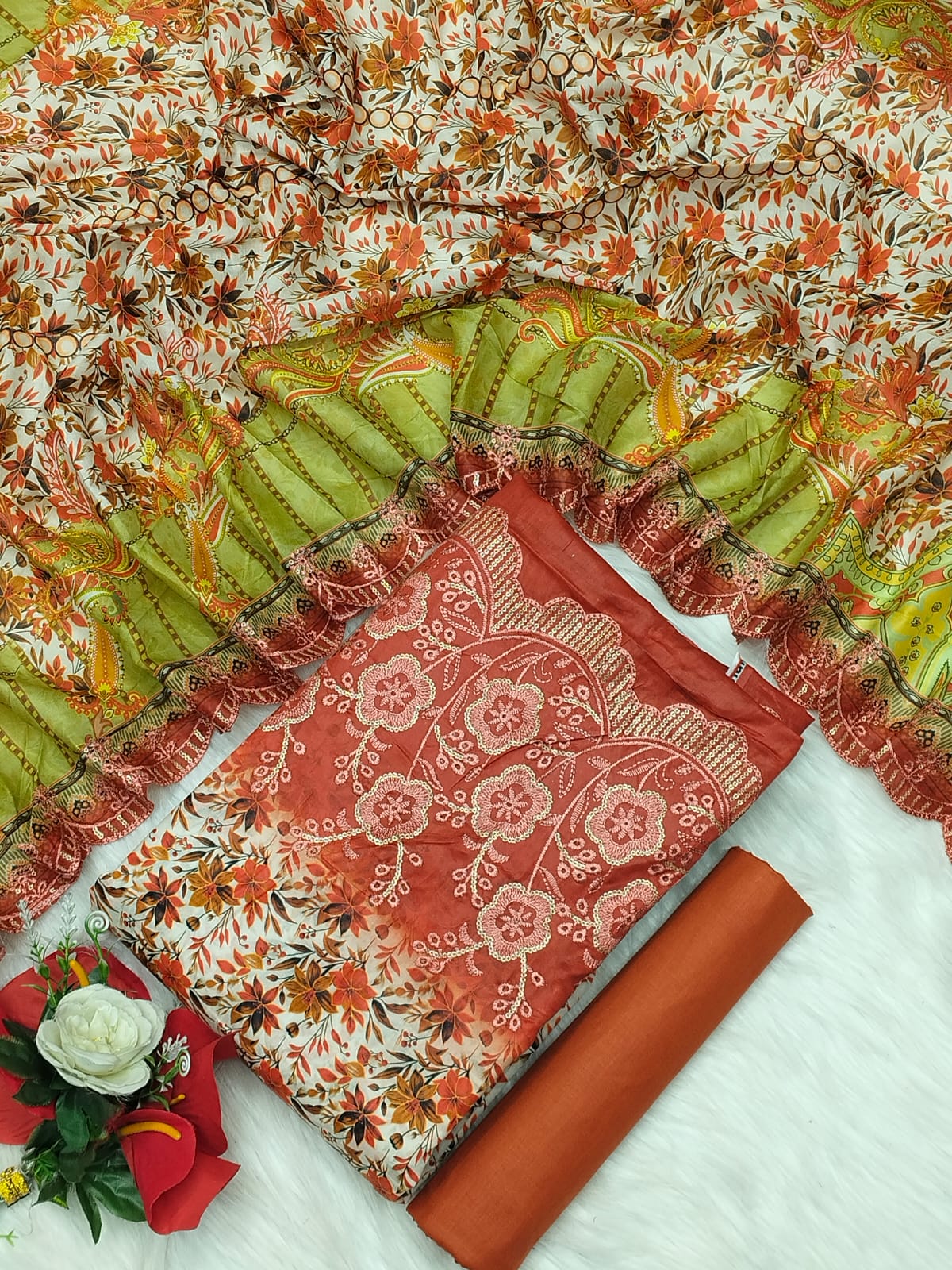 Unstitch Printed Three Piece ছবি 6