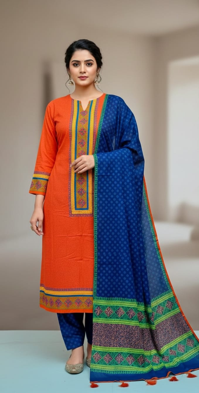 Unstitch Three Piece ছবি 16
