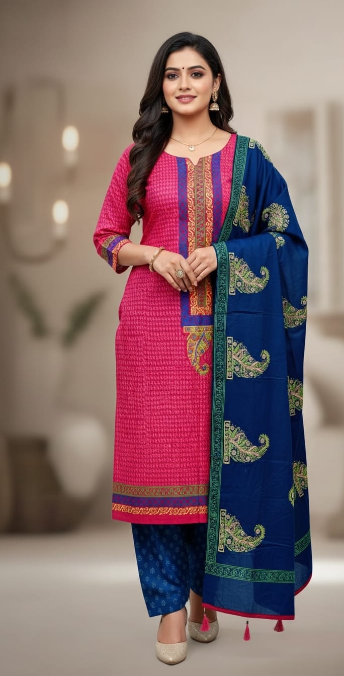 Unstitch Three Piece ছবি 6