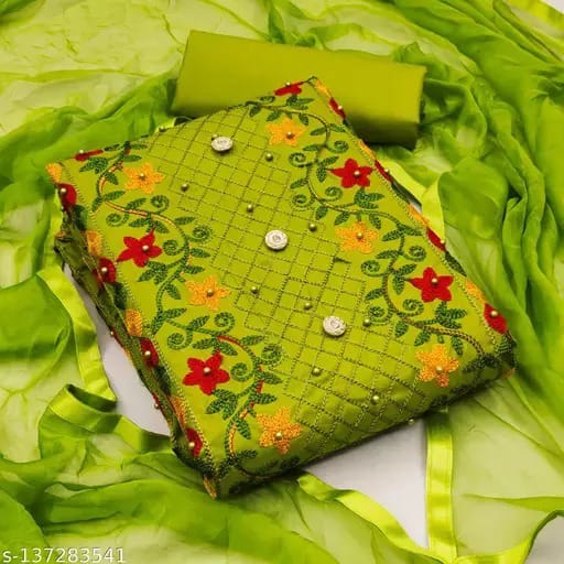 কাশ্মীরী আড়ি এম্ব্রডারী থ্রি-পিচ।
