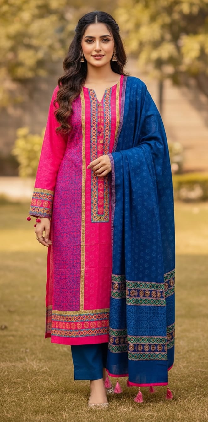 Unstitch Three Piece ছবি 3