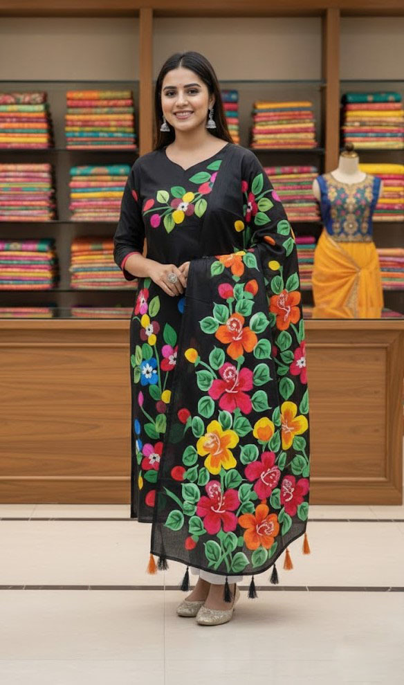 Block Print Three Piece ছবি 8