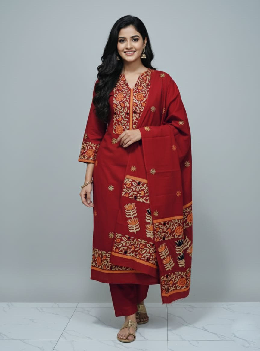Block Print Three Piece ছবি 2