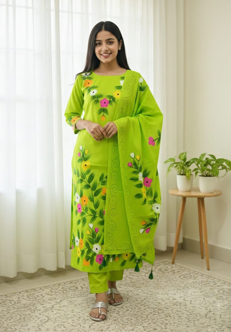 Block Print Three Piece ছবি 6