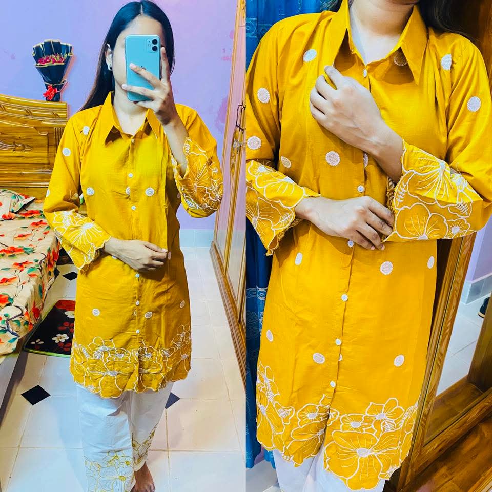 stylish Embroidery Two Piece Co-Ord Set ছবি 8