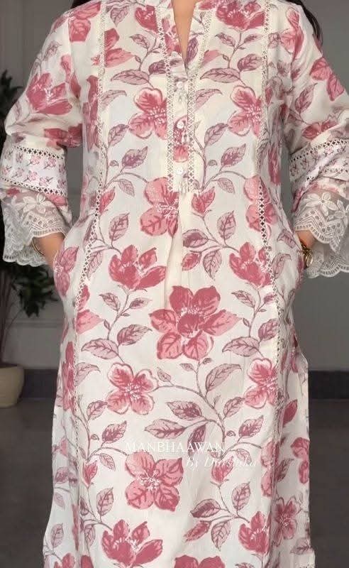 Cotton Embroidery Three Piece