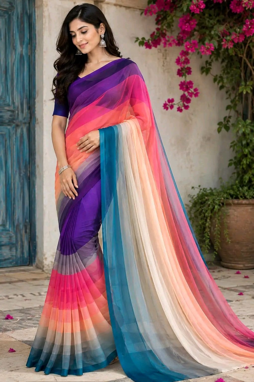 Rongdhonu Georgette saree