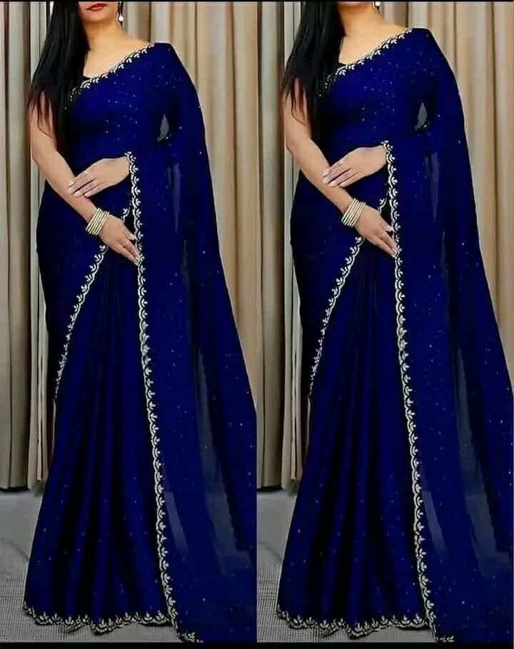 Georgette Sharee with Blouse Piece