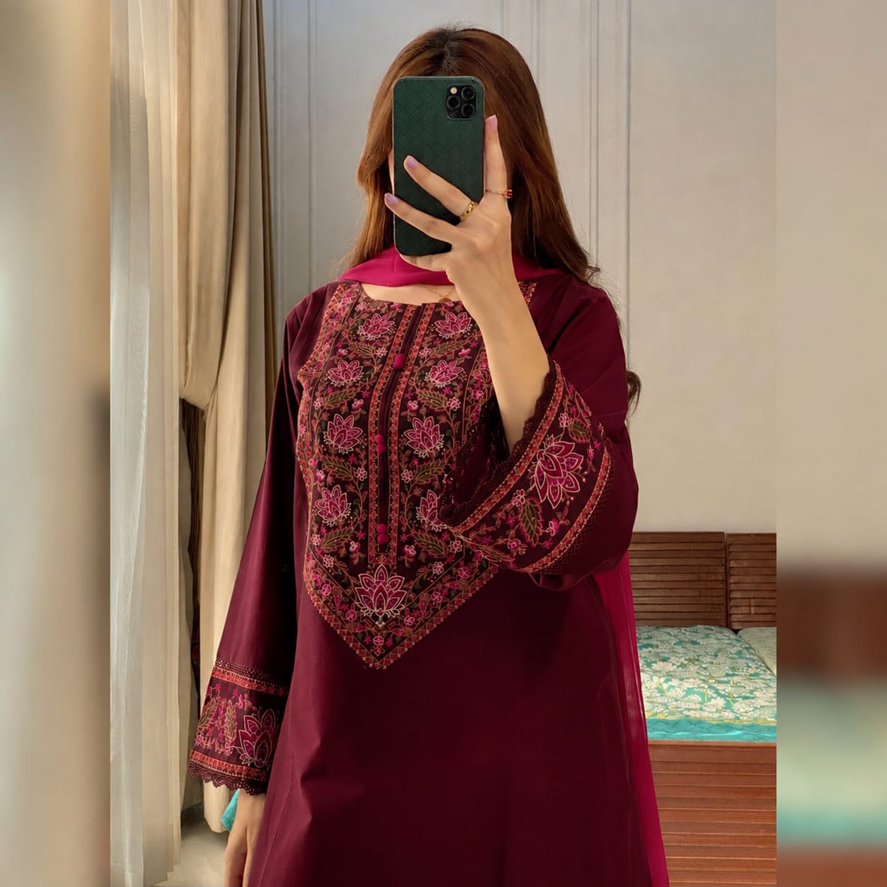 Embroidery Three Piece