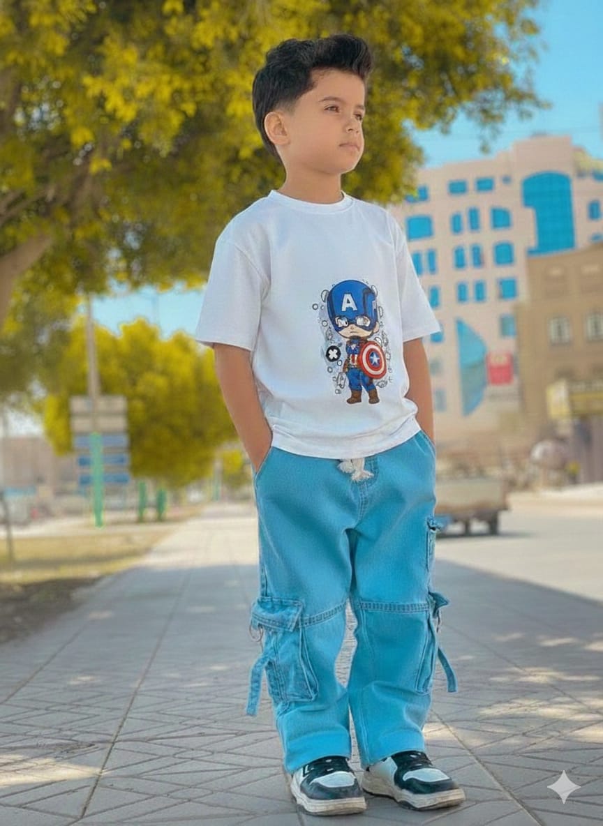 Boys Denim Pant and T-Shirt set