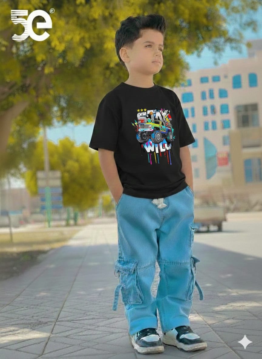 Boys Denim Pant and T-Shirt set