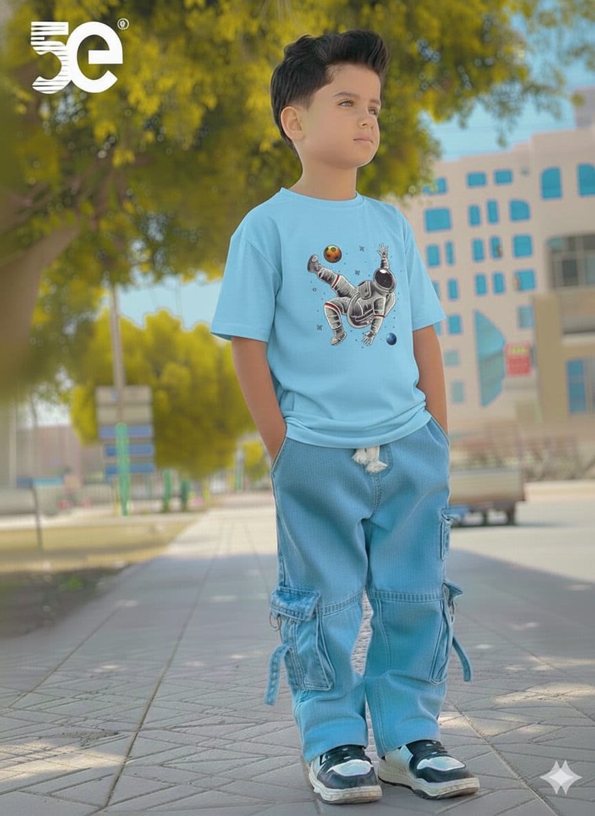 Boys Denim Pant and T-Shirt set ছবি 18
