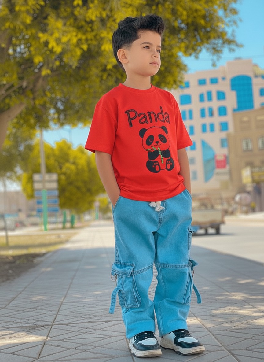 Boys Denim Pant and T-Shirt set
